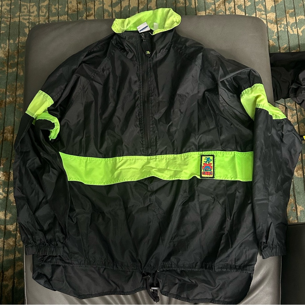 OP Black and Neon Green Xtreme Air Jacket
